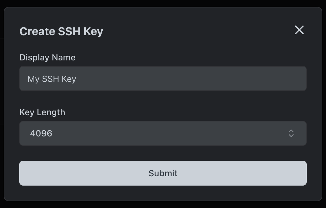 Create SSH Key